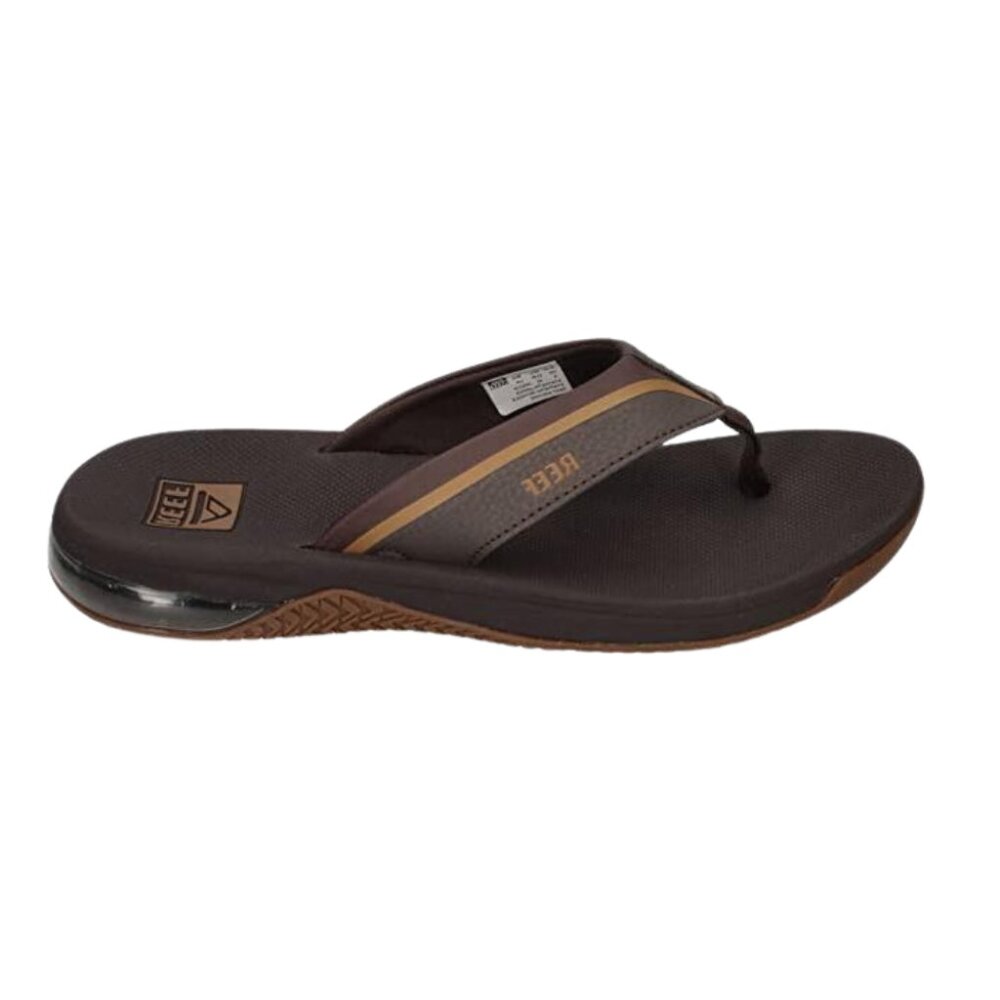 Reef Men Anchor Water Friendly Comfortable Flipflop Sandal Gray, Blue, Brown